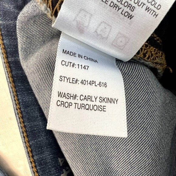 Articles of Society Carly Skinny‎ Crop Med Wash Jean Women's Size 25 - Picture 10 of 11